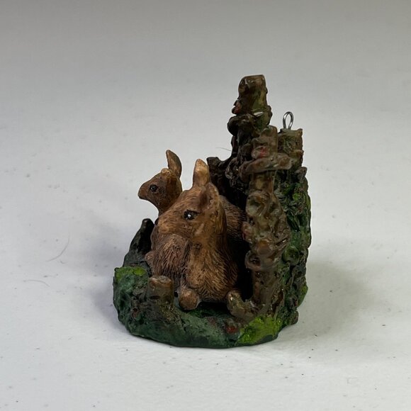 Silvestri Deer Christmas Ornament Fawn and Doe With Forest Design - Picture 8 of 10